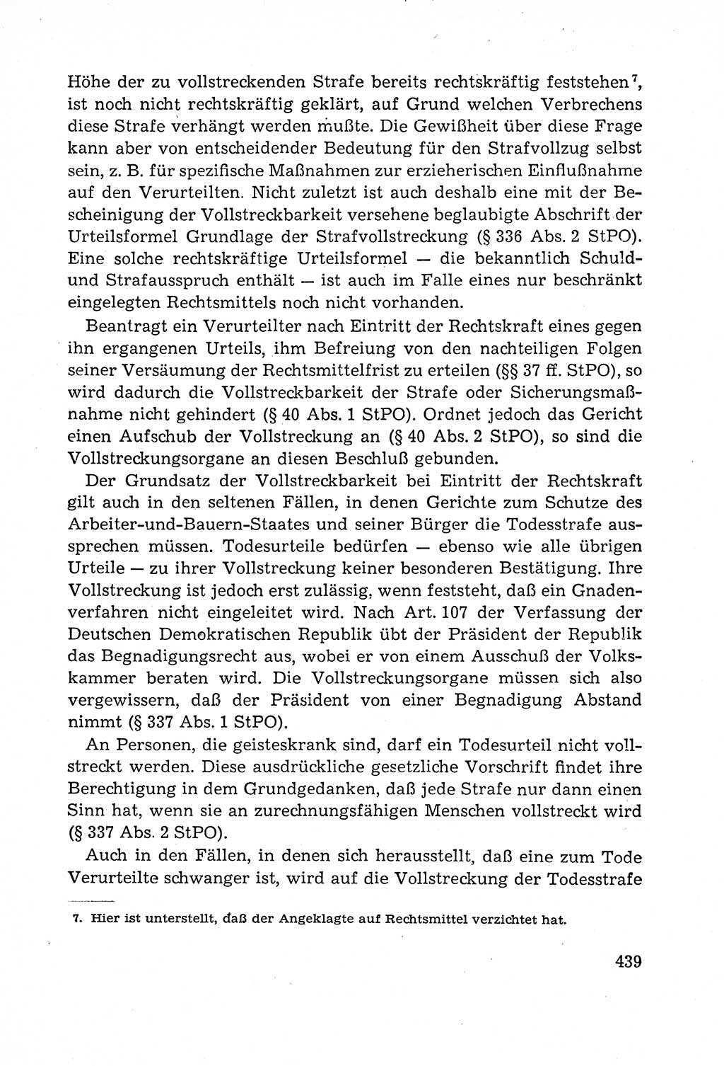 Leitfaden des Strafprozeßrechts der Deutschen Demokratischen Republik (DDR) 1959, Seite 439 (LF StPR DDR 1959, S. 439)