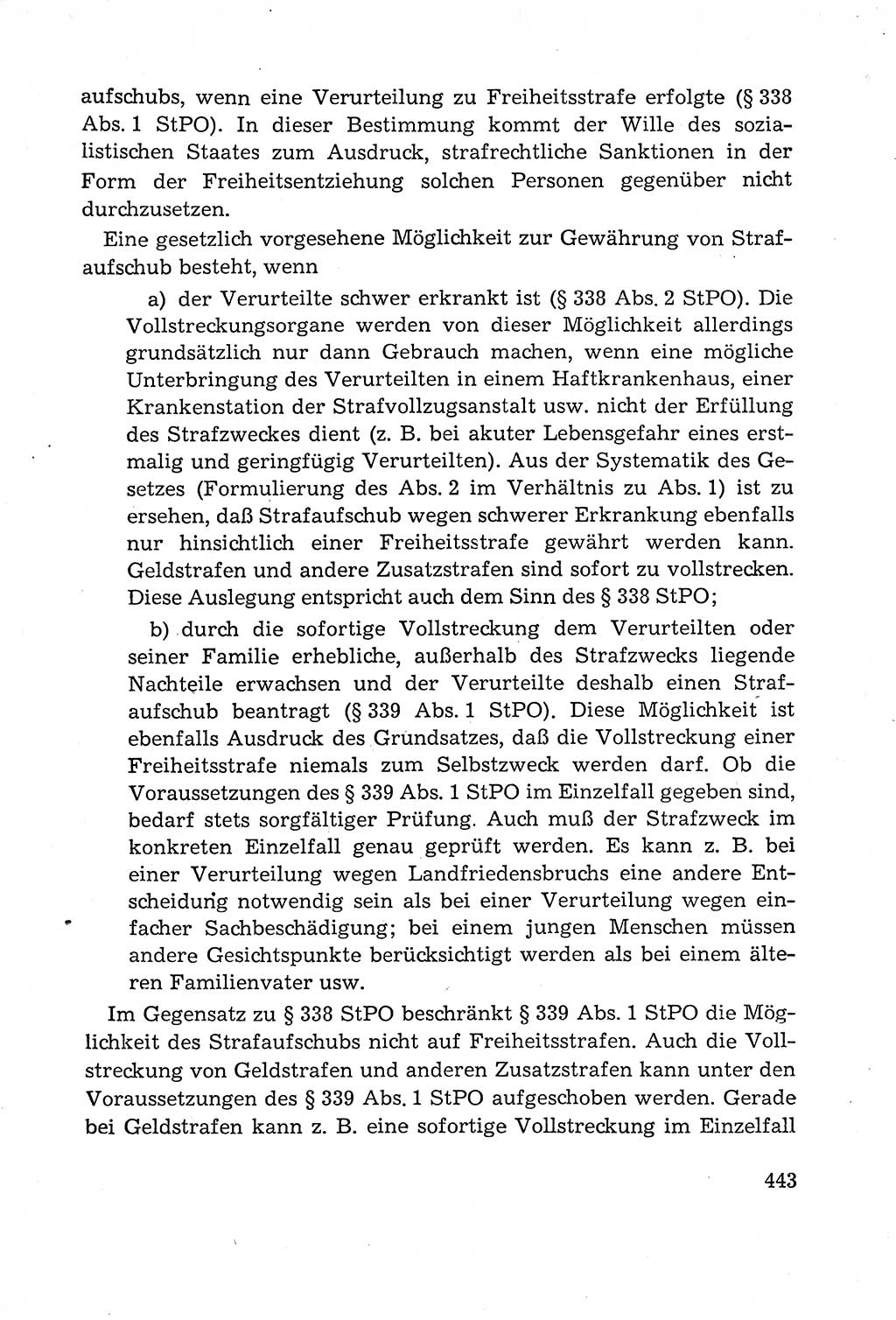 Leitfaden des Strafprozeßrechts der Deutschen Demokratischen Republik (DDR) 1959, Seite 443 (LF StPR DDR 1959, S. 443)