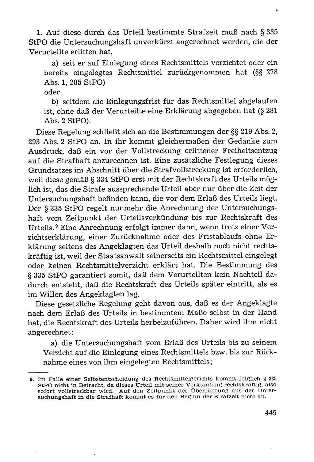 Leitfaden des Strafprozeßrechts der Deutschen Demokratischen Republik (DDR) 1959, Seite 445 (LF StPR DDR 1959, S. 445)