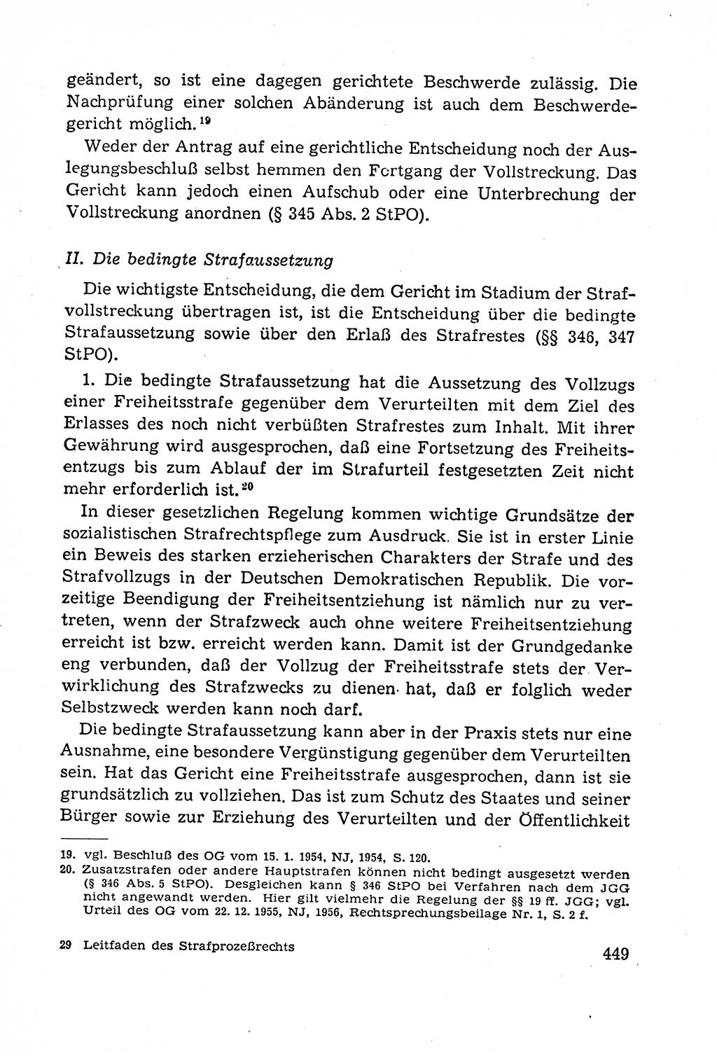 Leitfaden des Strafprozeßrechts der Deutschen Demokratischen Republik (DDR) 1959, Seite 449 (LF StPR DDR 1959, S. 449)
