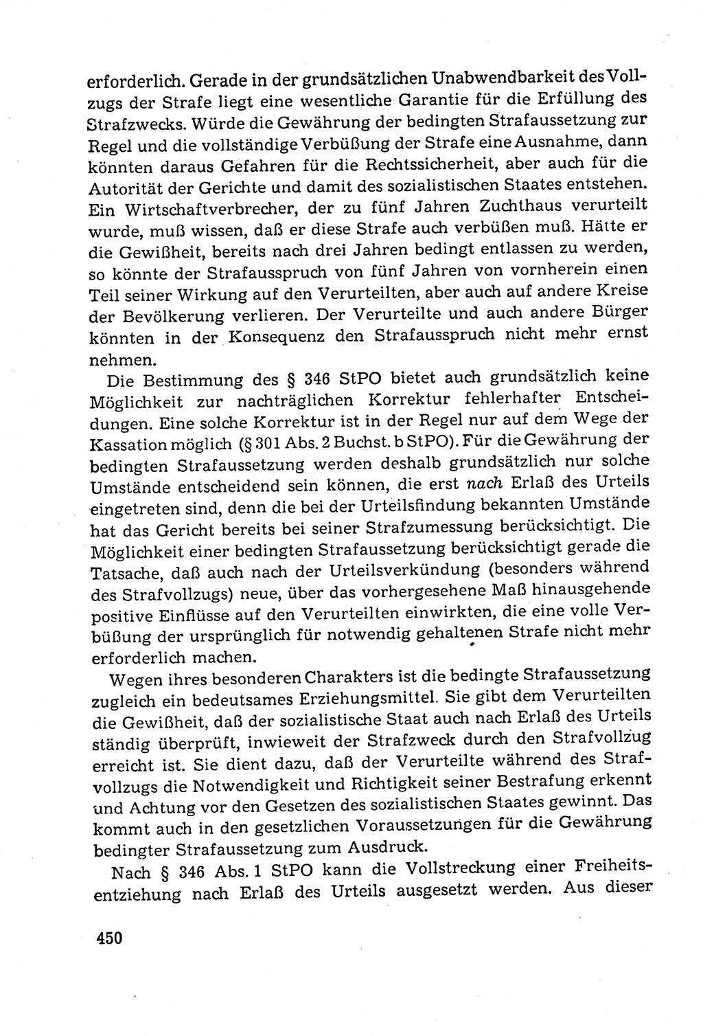 Leitfaden des Strafprozeßrechts der Deutschen Demokratischen Republik (DDR) 1959, Seite 450 (LF StPR DDR 1959, S. 450)