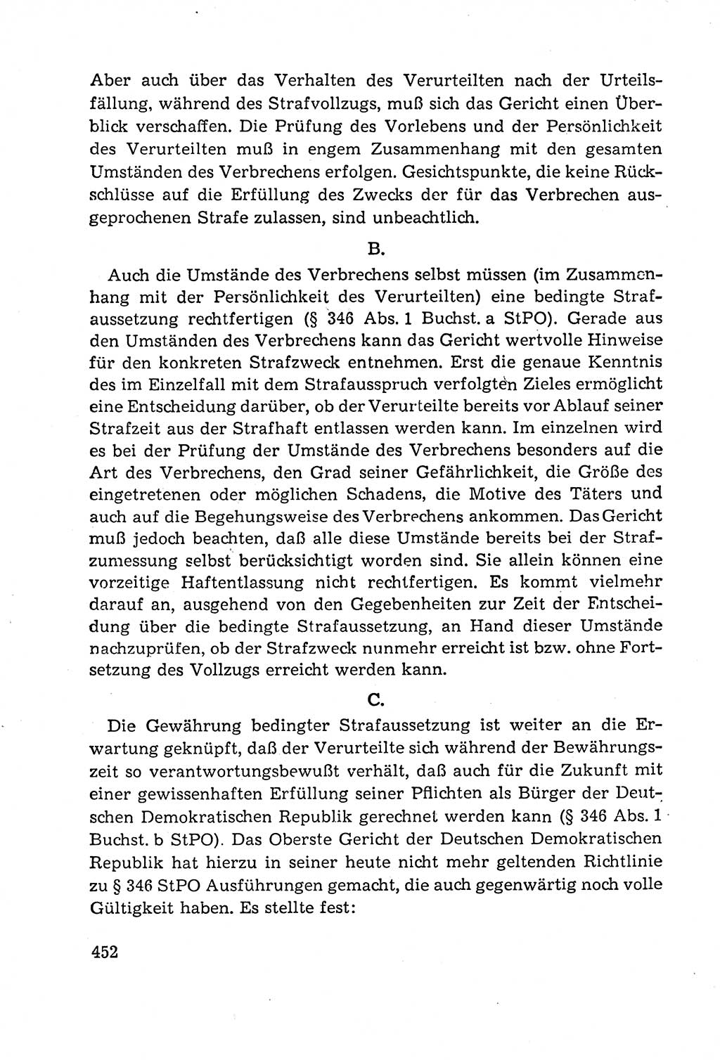 Leitfaden des Strafprozeßrechts der Deutschen Demokratischen Republik (DDR) 1959, Seite 452 (LF StPR DDR 1959, S. 452)