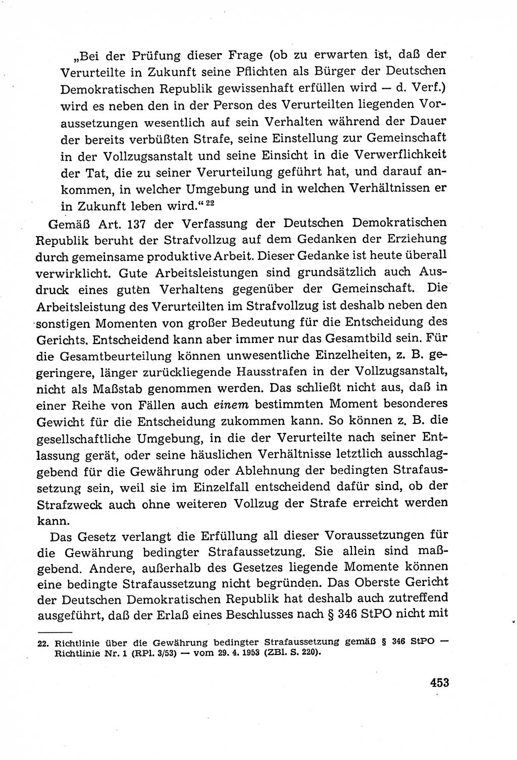Leitfaden des Strafprozeßrechts der Deutschen Demokratischen Republik (DDR) 1959, Seite 453 (LF StPR DDR 1959, S. 453)