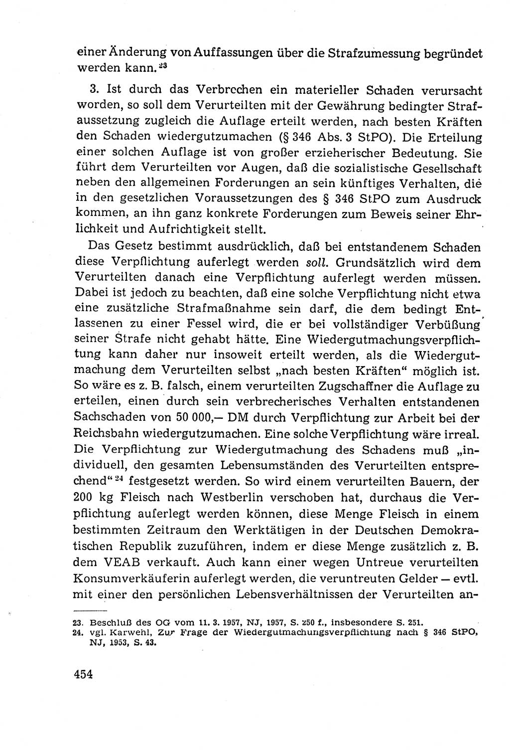 Leitfaden des Strafprozeßrechts der Deutschen Demokratischen Republik (DDR) 1959, Seite 454 (LF StPR DDR 1959, S. 454)