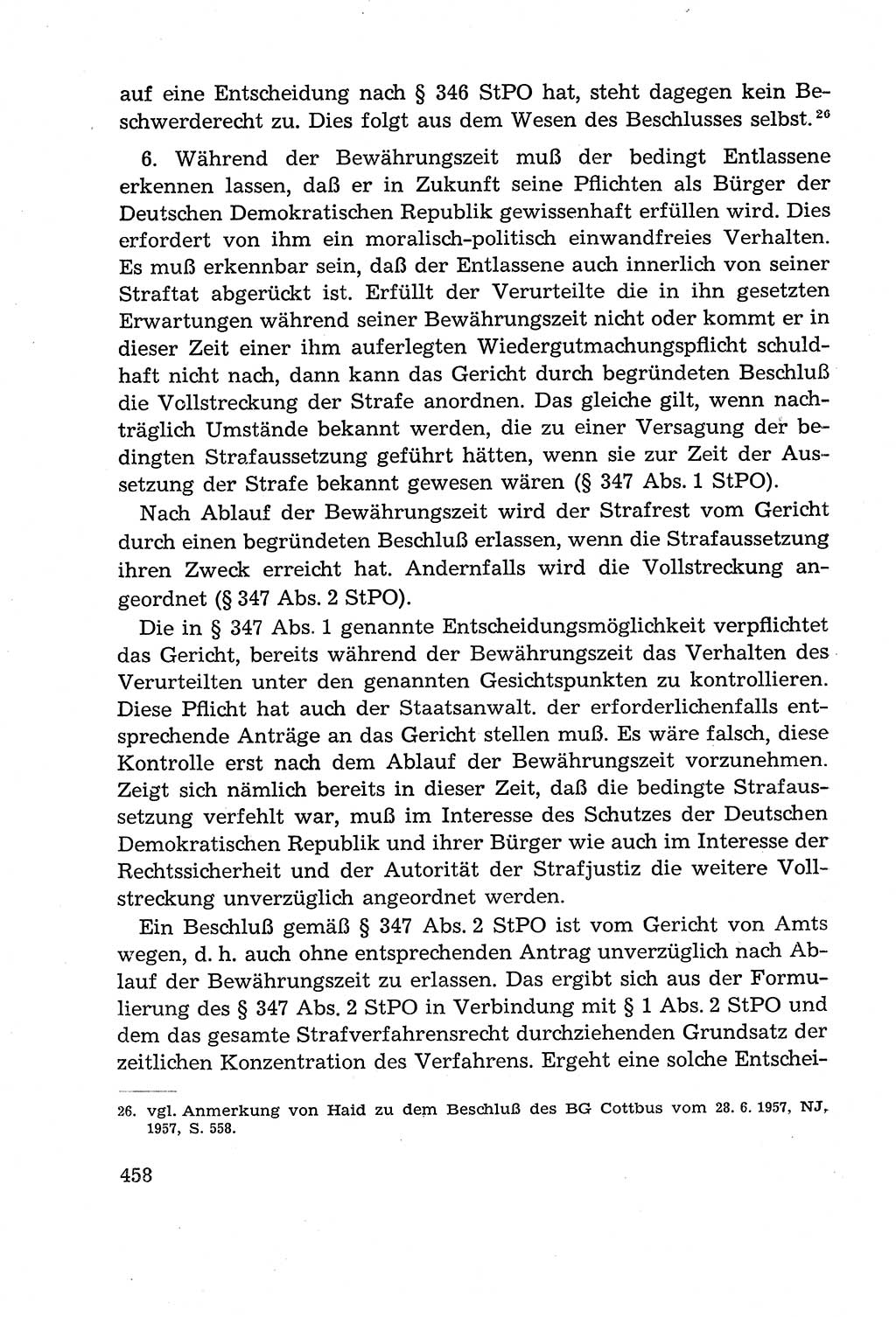 Leitfaden des Strafprozeßrechts der Deutschen Demokratischen Republik (DDR) 1959, Seite 458 (LF StPR DDR 1959, S. 458)