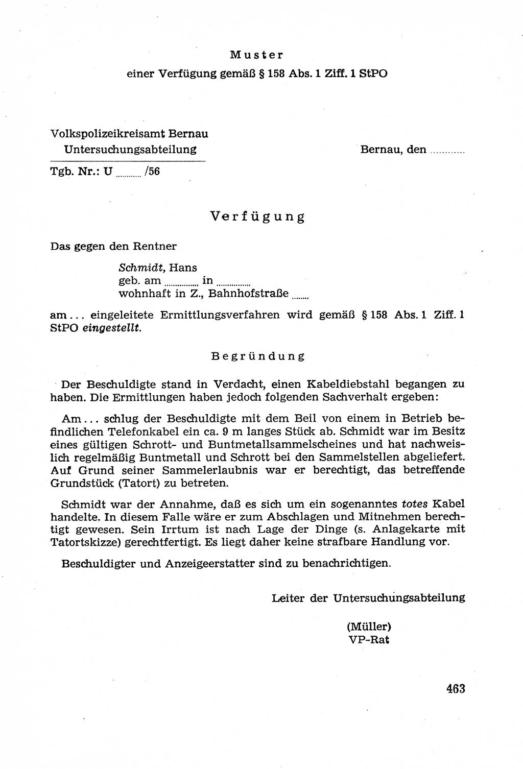 Leitfaden des Strafprozeßrechts der Deutschen Demokratischen Republik (DDR) 1959, Seite 463 (LF StPR DDR 1959, S. 463)