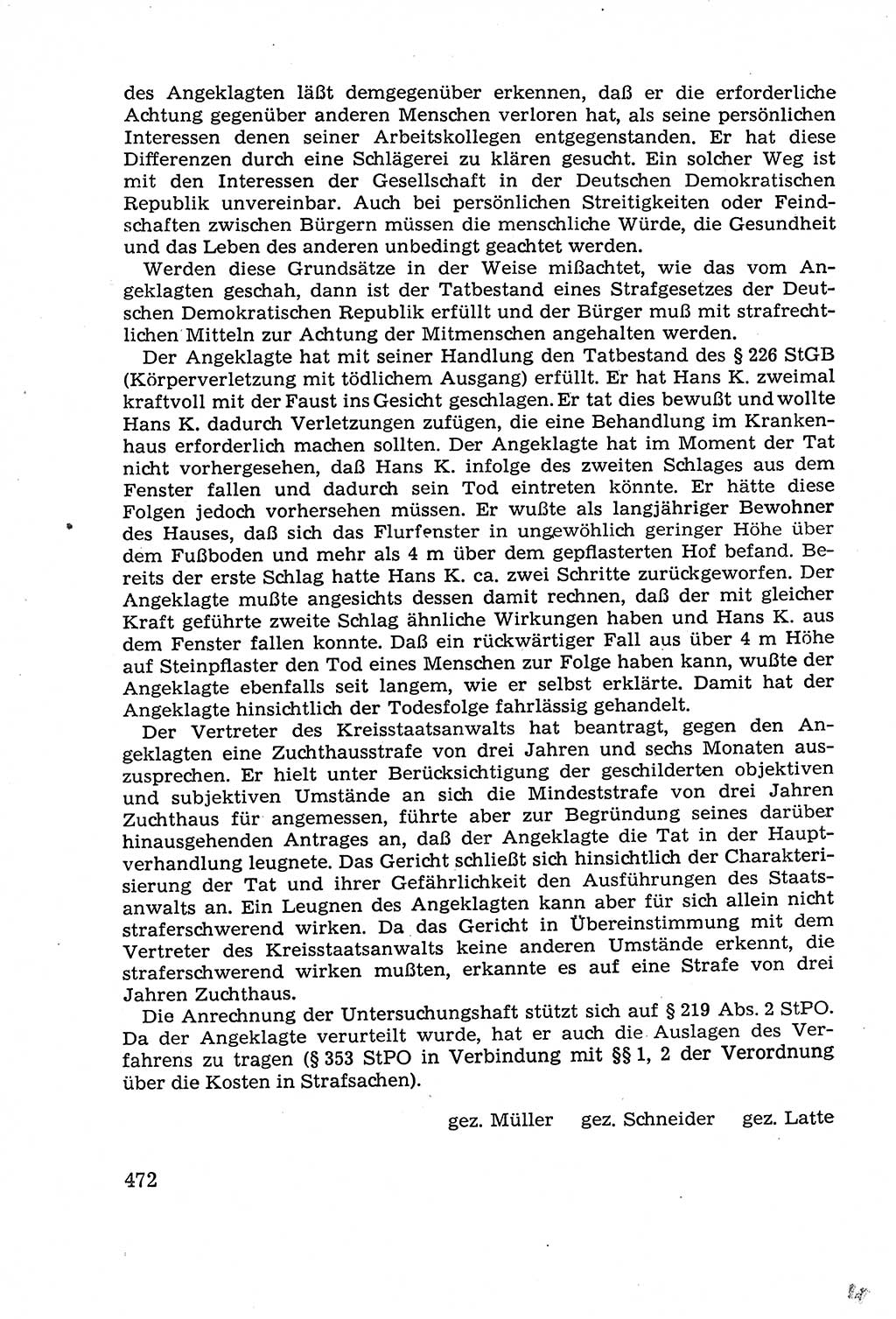 Leitfaden des Strafprozeßrechts der Deutschen Demokratischen Republik (DDR) 1959, Seite 472 (LF StPR DDR 1959, S. 472)
