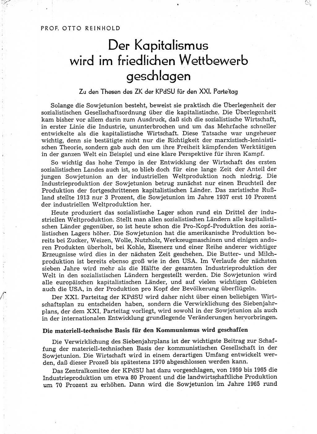 Neuer Weg (NW), Organ des Zentralkomitees (ZK) der SED (Sozialistische Einheitspartei Deutschlands) für Fragen des Parteiaufbaus und des Parteilebens, 14. Jahrgang [Deutsche Demokratische Republik (DDR)] 1959, Seite 2 (NW ZK SED DDR 1959, S. 2)