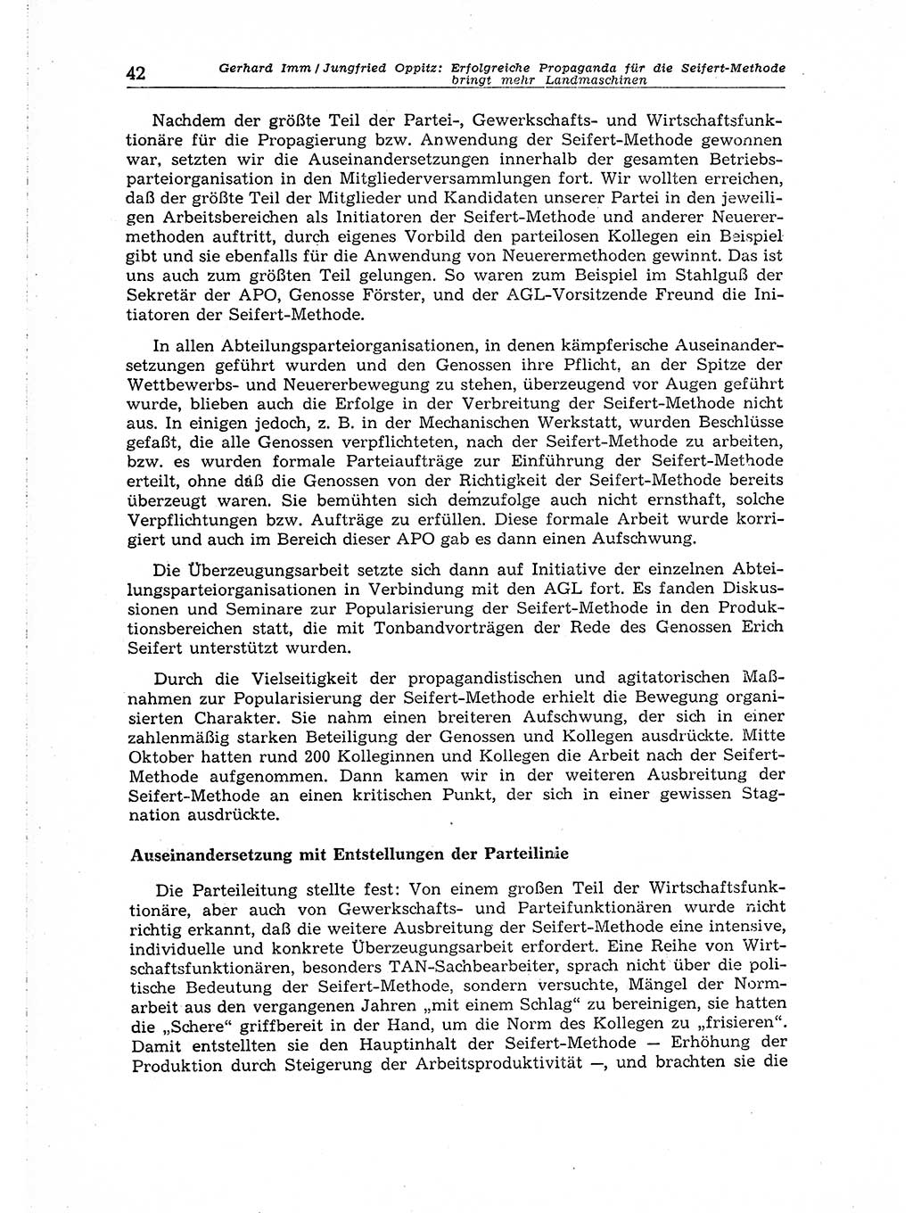 Neuer Weg (NW), Organ des Zentralkomitees (ZK) der SED (Sozialistische Einheitspartei Deutschlands) für Fragen des Parteiaufbaus und des Parteilebens, 14. Jahrgang [Deutsche Demokratische Republik (DDR)] 1959, Seite 42 (NW ZK SED DDR 1959, S. 42)