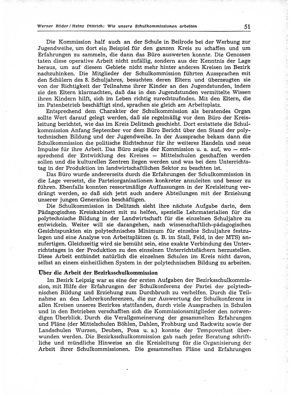Neuer Weg (NW), Organ des Zentralkomitees (ZK) der SED (Sozialistische Einheitspartei Deutschlands) für Fragen des Parteiaufbaus und des Parteilebens, 14. Jahrgang [Deutsche Demokratische Republik (DDR)] 1959, Seite 51 (NW ZK SED DDR 1959, S. 51)