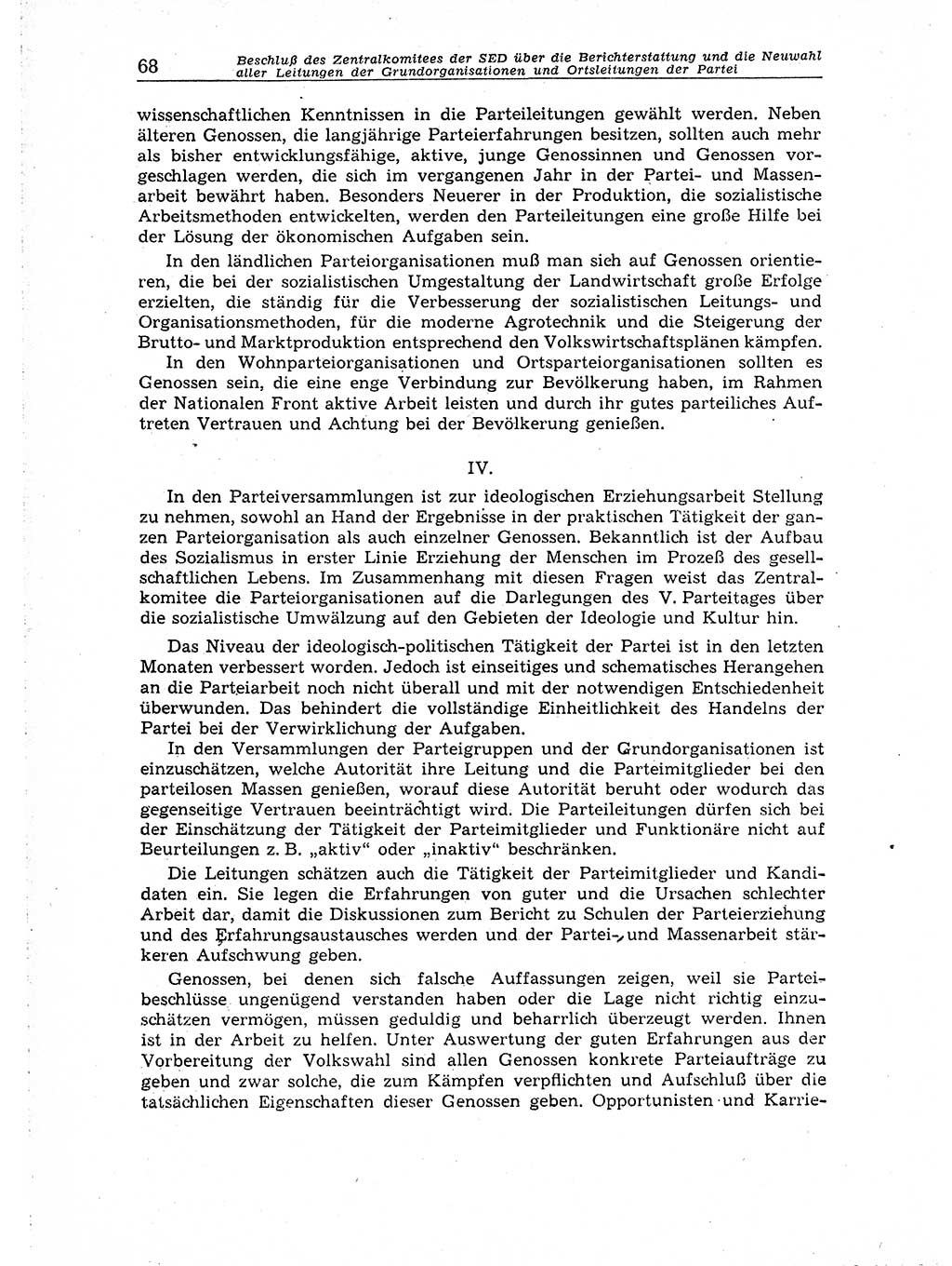Neuer Weg (NW), Organ des Zentralkomitees (ZK) der SED (Sozialistische Einheitspartei Deutschlands) für Fragen des Parteiaufbaus und des Parteilebens, 14. Jahrgang [Deutsche Demokratische Republik (DDR)] 1959, Seite 68 (NW ZK SED DDR 1959, S. 68)