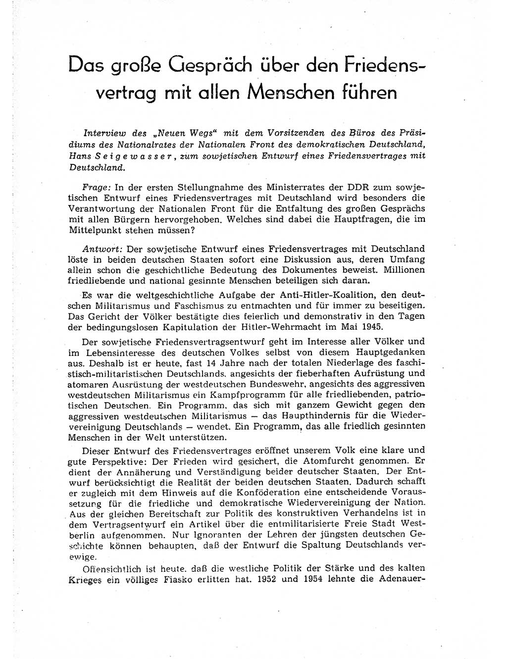 Neuer Weg (NW), Organ des Zentralkomitees (ZK) der SED (Sozialistische Einheitspartei Deutschlands) für Fragen des Parteiaufbaus und des Parteilebens, 14. Jahrgang [Deutsche Demokratische Republik (DDR)] 1959, Seite 78 (NW ZK SED DDR 1959, S. 78)