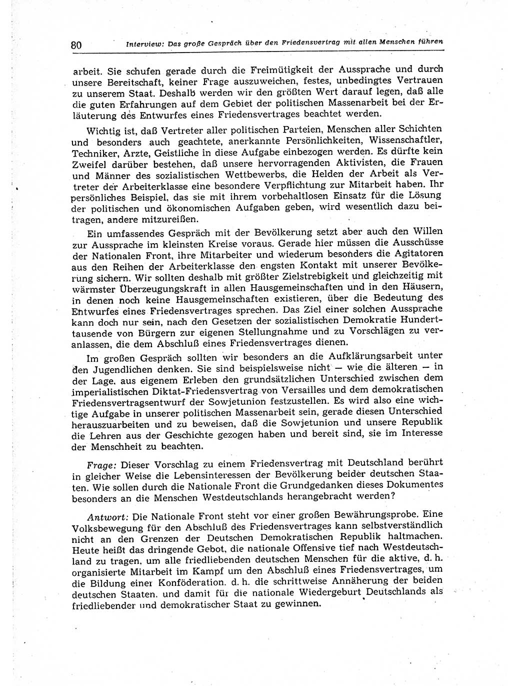Neuer Weg (NW), Organ des Zentralkomitees (ZK) der SED (Sozialistische Einheitspartei Deutschlands) für Fragen des Parteiaufbaus und des Parteilebens, 14. Jahrgang [Deutsche Demokratische Republik (DDR)] 1959, Seite 80 (NW ZK SED DDR 1959, S. 80)