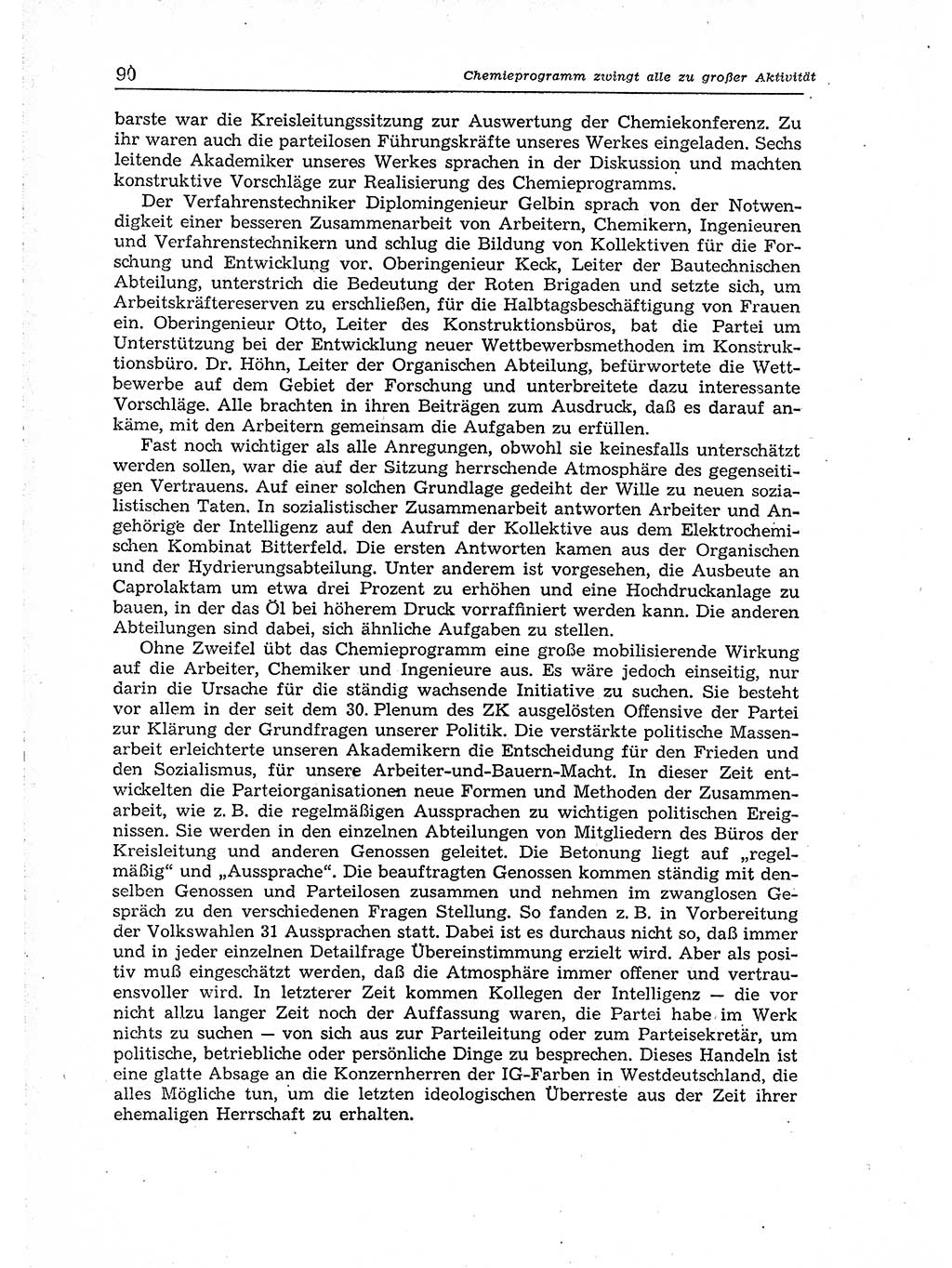 Neuer Weg (NW), Organ des Zentralkomitees (ZK) der SED (Sozialistische Einheitspartei Deutschlands) für Fragen des Parteiaufbaus und des Parteilebens, 14. Jahrgang [Deutsche Demokratische Republik (DDR)] 1959, Seite 90 (NW ZK SED DDR 1959, S. 90)