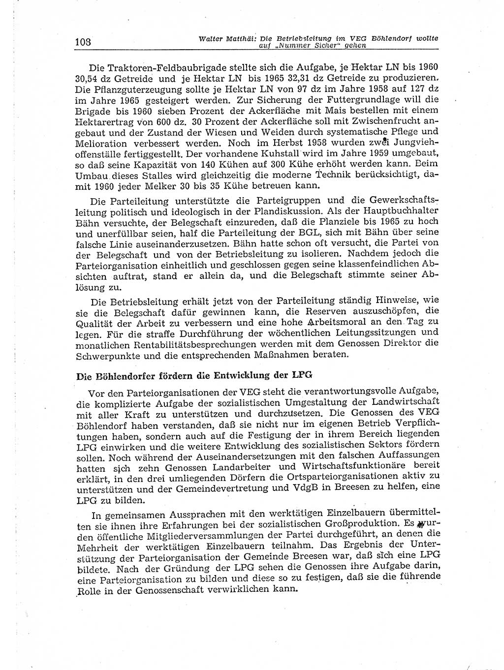 Neuer Weg (NW), Organ des Zentralkomitees (ZK) der SED (Sozialistische Einheitspartei Deutschlands) für Fragen des Parteiaufbaus und des Parteilebens, 14. Jahrgang [Deutsche Demokratische Republik (DDR)] 1959, Seite 108 (NW ZK SED DDR 1959, S. 108)