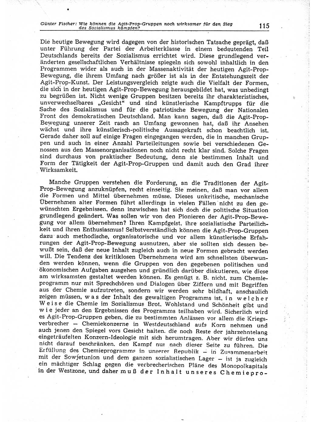 Neuer Weg (NW), Organ des Zentralkomitees (ZK) der SED (Sozialistische Einheitspartei Deutschlands) für Fragen des Parteiaufbaus und des Parteilebens, 14. Jahrgang [Deutsche Demokratische Republik (DDR)] 1959, Seite 115 (NW ZK SED DDR 1959, S. 115)