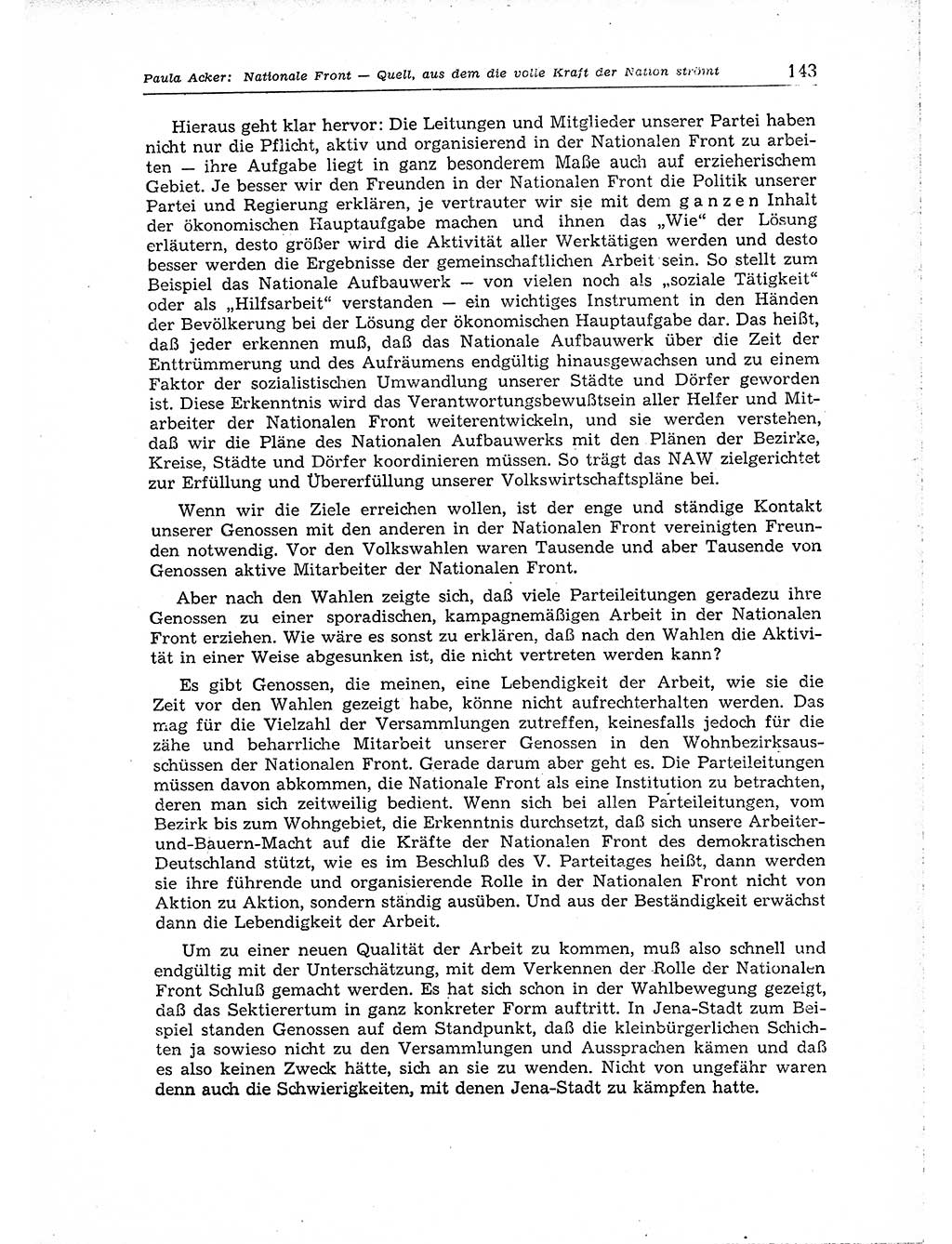 Neuer Weg (NW), Organ des Zentralkomitees (ZK) der SED (Sozialistische Einheitspartei Deutschlands) für Fragen des Parteiaufbaus und des Parteilebens, 14. Jahrgang [Deutsche Demokratische Republik (DDR)] 1959, Seite 143 (NW ZK SED DDR 1959, S. 143)