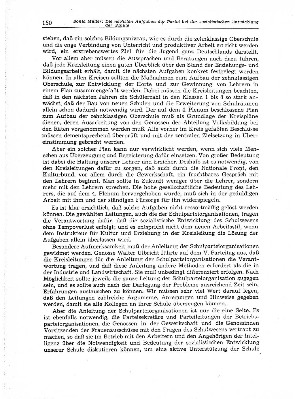 Neuer Weg (NW), Organ des Zentralkomitees (ZK) der SED (Sozialistische Einheitspartei Deutschlands) für Fragen des Parteiaufbaus und des Parteilebens, 14. Jahrgang [Deutsche Demokratische Republik (DDR)] 1959, Seite 150 (NW ZK SED DDR 1959, S. 150)