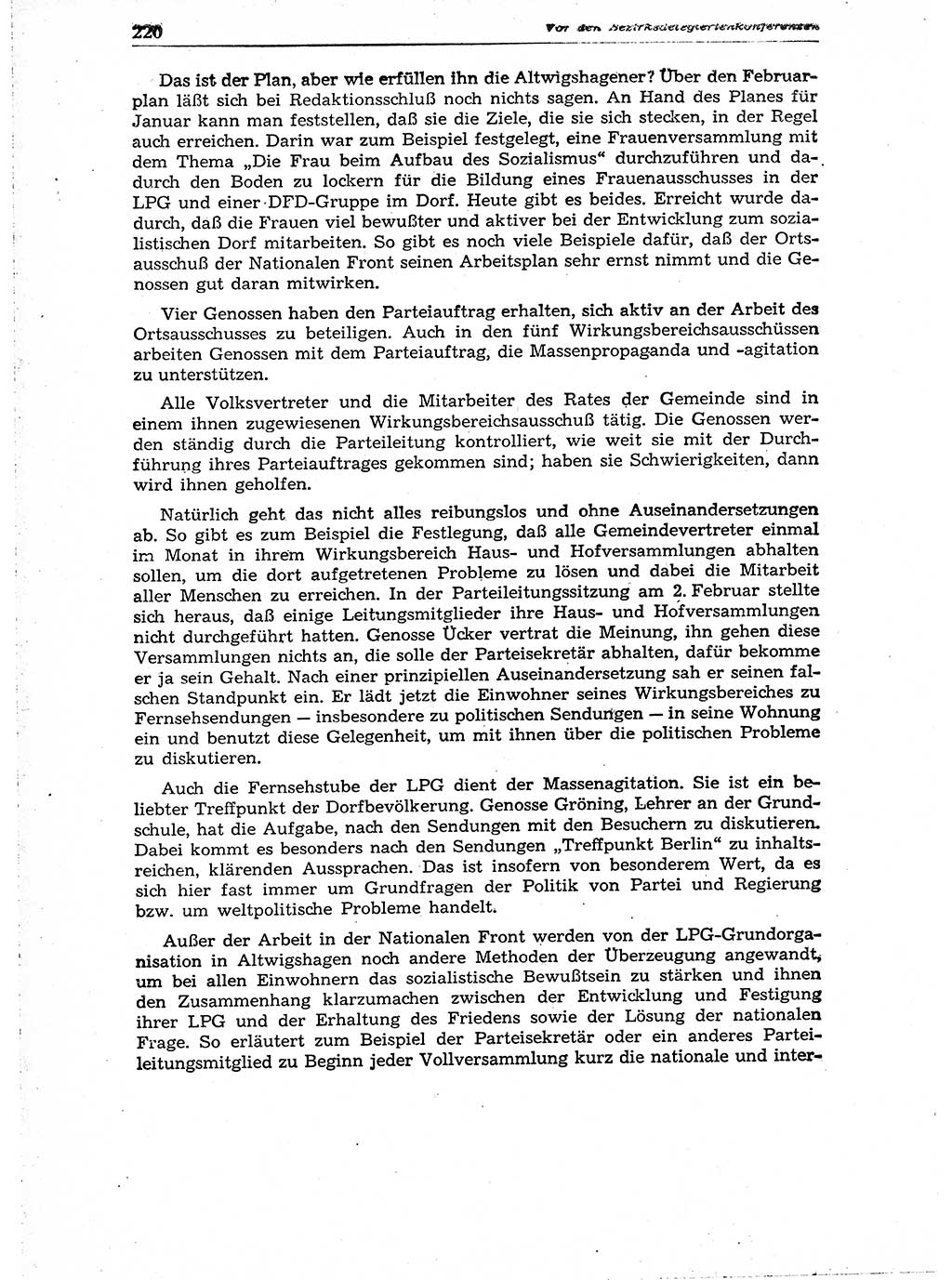 Neuer Weg (NW), Organ des Zentralkomitees (ZK) der SED (Sozialistische Einheitspartei Deutschlands) für Fragen des Parteiaufbaus und des Parteilebens, 14. Jahrgang [Deutsche Demokratische Republik (DDR)] 1959, Seite 220 (NW ZK SED DDR 1959, S. 220)