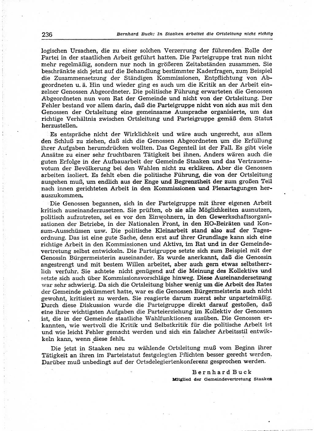 Neuer Weg (NW), Organ des Zentralkomitees (ZK) der SED (Sozialistische Einheitspartei Deutschlands) für Fragen des Parteiaufbaus und des Parteilebens, 14. Jahrgang [Deutsche Demokratische Republik (DDR)] 1959, Seite 236 (NW ZK SED DDR 1959, S. 236)