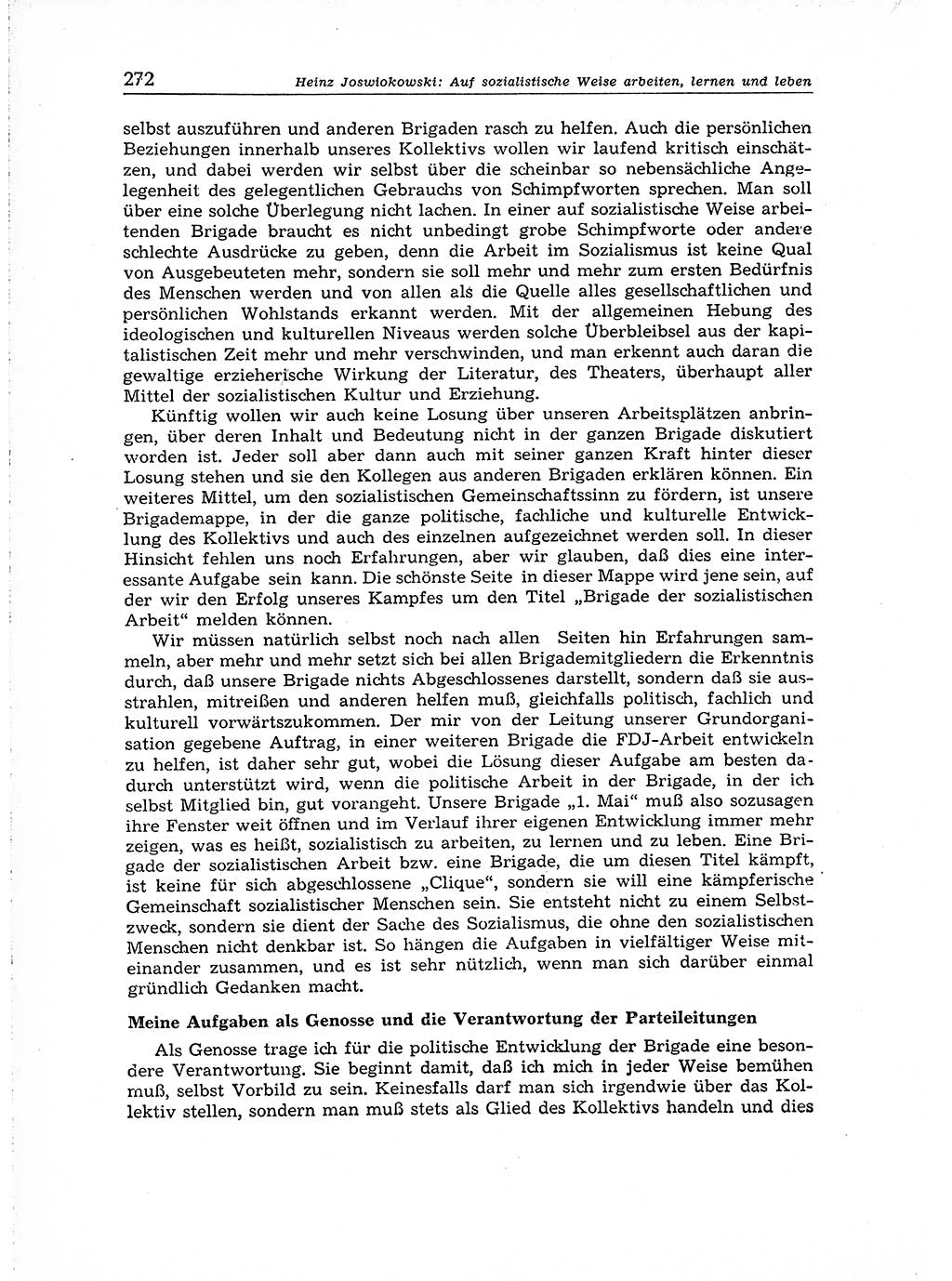 Neuer Weg (NW), Organ des Zentralkomitees (ZK) der SED (Sozialistische Einheitspartei Deutschlands) für Fragen des Parteiaufbaus und des Parteilebens, 14. Jahrgang [Deutsche Demokratische Republik (DDR)] 1959, Seite 272 (NW ZK SED DDR 1959, S. 272)