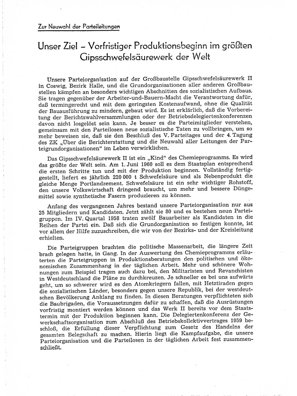 Neuer Weg (NW), Organ des Zentralkomitees (ZK) der SED (Sozialistische Einheitspartei Deutschlands) für Fragen des Parteiaufbaus und des Parteilebens, 14. Jahrgang [Deutsche Demokratische Republik (DDR)] 1959, Seite 274 (NW ZK SED DDR 1959, S. 274)
