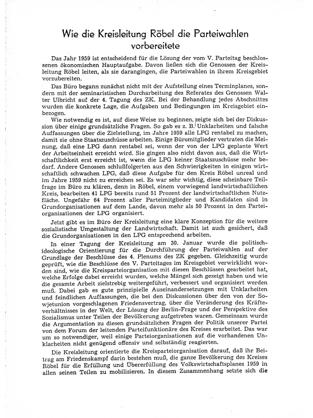 Neuer Weg (NW), Organ des Zentralkomitees (ZK) der SED (Sozialistische Einheitspartei Deutschlands) für Fragen des Parteiaufbaus und des Parteilebens, 14. Jahrgang [Deutsche Demokratische Republik (DDR)] 1959, Seite 280 (NW ZK SED DDR 1959, S. 280)