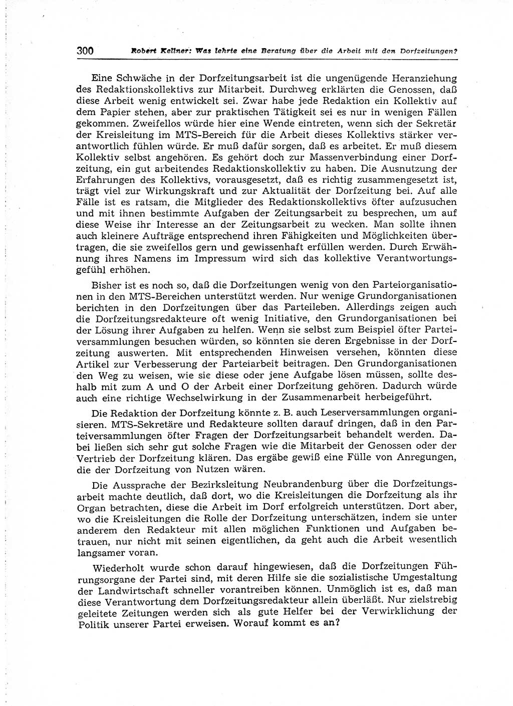 Neuer Weg (NW), Organ des Zentralkomitees (ZK) der SED (Sozialistische Einheitspartei Deutschlands) für Fragen des Parteiaufbaus und des Parteilebens, 14. Jahrgang [Deutsche Demokratische Republik (DDR)] 1959, Seite 300 (NW ZK SED DDR 1959, S. 300)