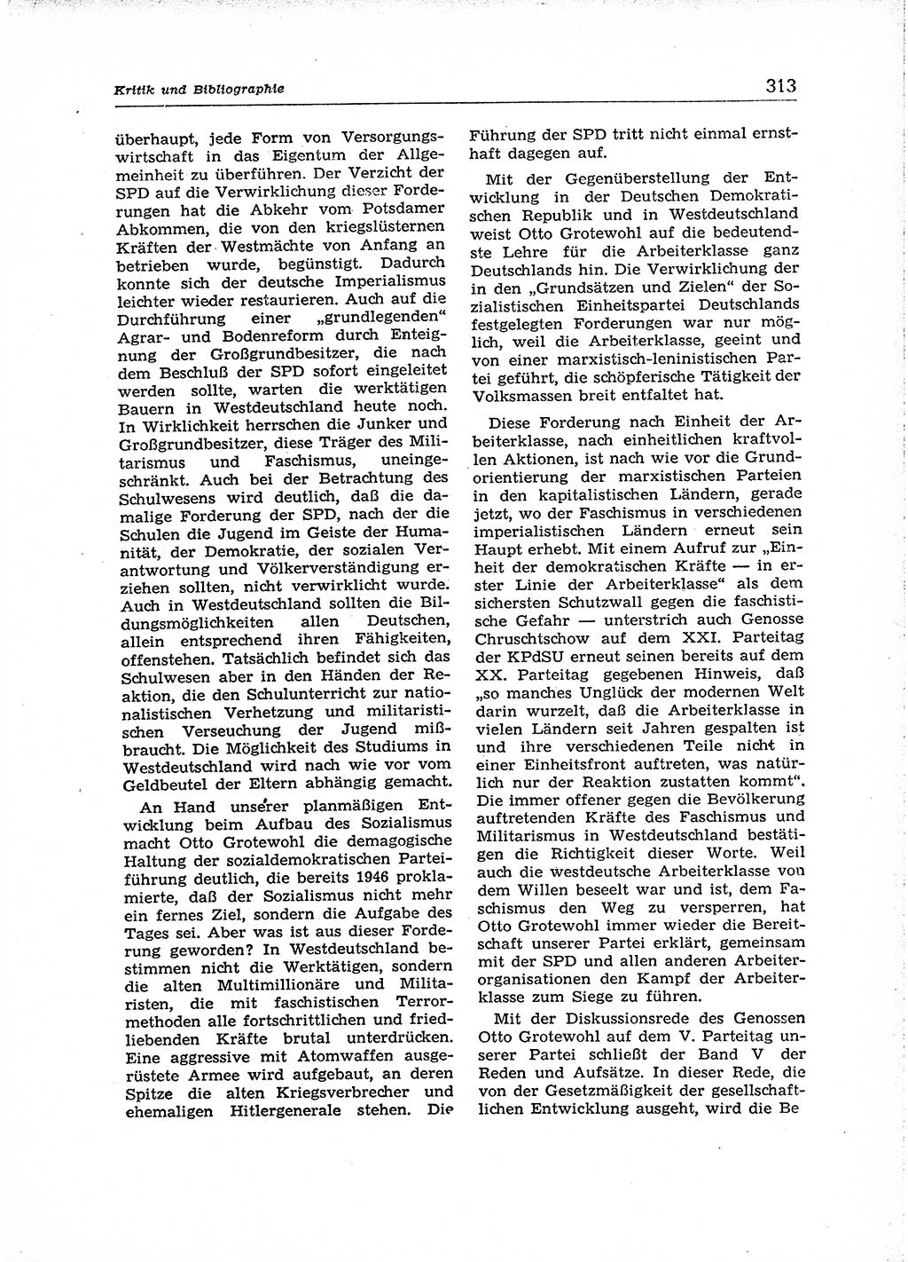 Neuer Weg (NW), Organ des Zentralkomitees (ZK) der SED (Sozialistische Einheitspartei Deutschlands) für Fragen des Parteiaufbaus und des Parteilebens, 14. Jahrgang [Deutsche Demokratische Republik (DDR)] 1959, Seite 313 (NW ZK SED DDR 1959, S. 313)