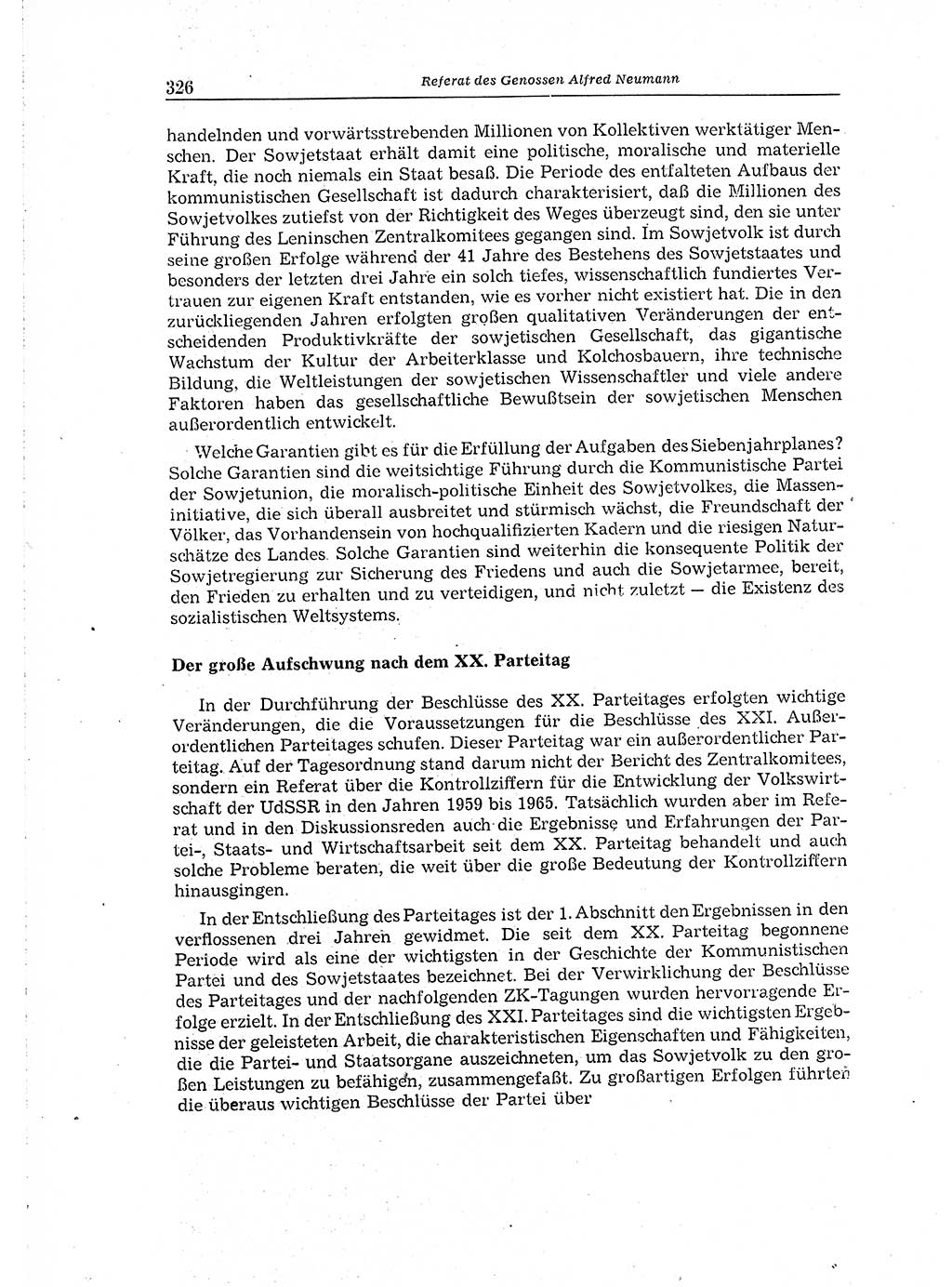 Neuer Weg (NW), Organ des Zentralkomitees (ZK) der SED (Sozialistische Einheitspartei Deutschlands) für Fragen des Parteiaufbaus und des Parteilebens, 14. Jahrgang [Deutsche Demokratische Republik (DDR)] 1959, Seite 326 (NW ZK SED DDR 1959, S. 326)