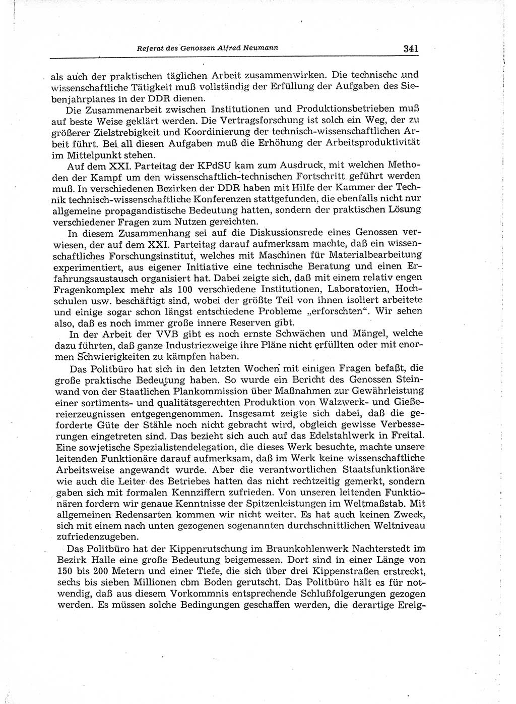 Neuer Weg (NW), Organ des Zentralkomitees (ZK) der SED (Sozialistische Einheitspartei Deutschlands) für Fragen des Parteiaufbaus und des Parteilebens, 14. Jahrgang [Deutsche Demokratische Republik (DDR)] 1959, Seite 341 (NW ZK SED DDR 1959, S. 341)