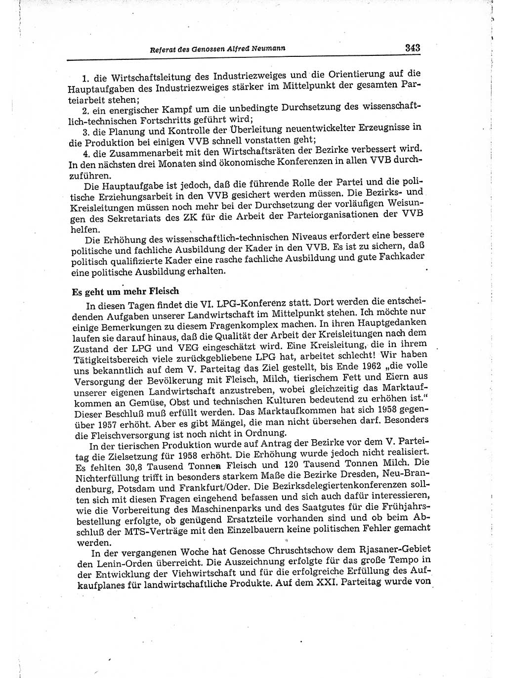 Neuer Weg (NW), Organ des Zentralkomitees (ZK) der SED (Sozialistische Einheitspartei Deutschlands) für Fragen des Parteiaufbaus und des Parteilebens, 14. Jahrgang [Deutsche Demokratische Republik (DDR)] 1959, Seite 343 (NW ZK SED DDR 1959, S. 343)