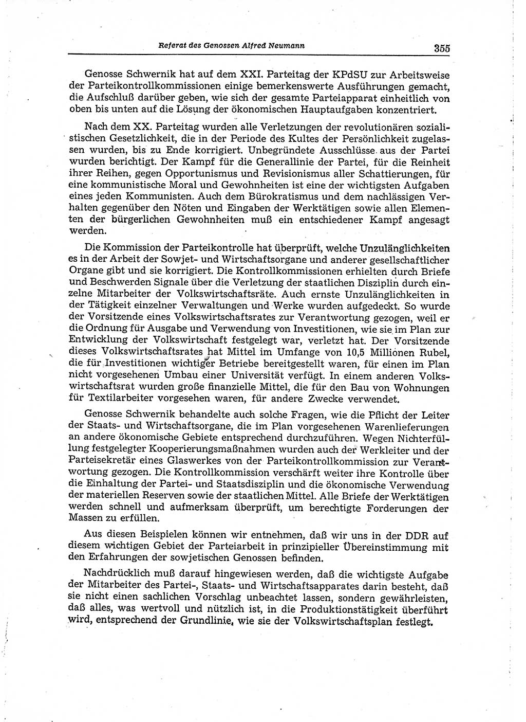 Neuer Weg (NW), Organ des Zentralkomitees (ZK) der SED (Sozialistische Einheitspartei Deutschlands) für Fragen des Parteiaufbaus und des Parteilebens, 14. Jahrgang [Deutsche Demokratische Republik (DDR)] 1959, Seite 355 (NW ZK SED DDR 1959, S. 355)