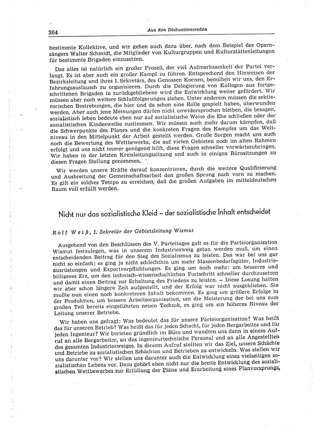 Neuer Weg (NW), Organ des Zentralkomitees (ZK) der SED (Sozialistische Einheitspartei Deutschlands) für Fragen des Parteiaufbaus und des Parteilebens, 14. Jahrgang [Deutsche Demokratische Republik (DDR)] 1959, Seite 364 (NW ZK SED DDR 1959, S. 364)