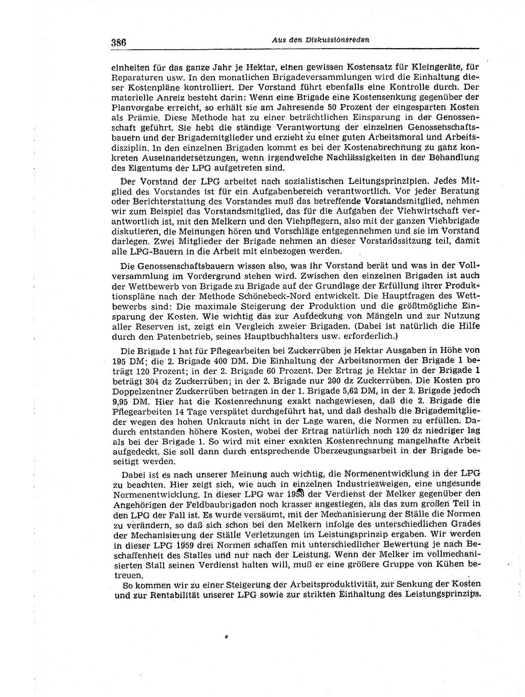 Neuer Weg (NW), Organ des Zentralkomitees (ZK) der SED (Sozialistische Einheitspartei Deutschlands) für Fragen des Parteiaufbaus und des Parteilebens, 14. Jahrgang [Deutsche Demokratische Republik (DDR)] 1959, Seite 386 (NW ZK SED DDR 1959, S. 386)