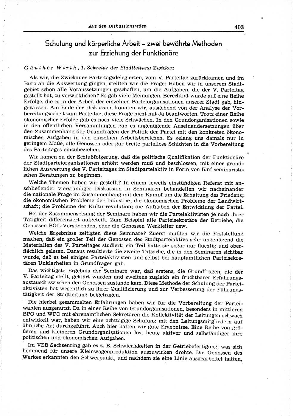 Neuer Weg (NW), Organ des Zentralkomitees (ZK) der SED (Sozialistische Einheitspartei Deutschlands) für Fragen des Parteiaufbaus und des Parteilebens, 14. Jahrgang [Deutsche Demokratische Republik (DDR)] 1959, Seite 403 (NW ZK SED DDR 1959, S. 403)