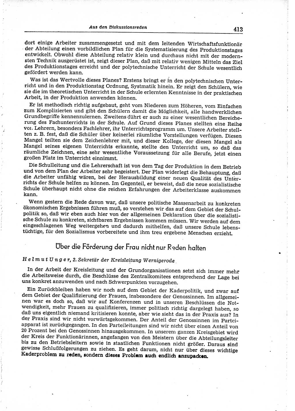 Neuer Weg (NW), Organ des Zentralkomitees (ZK) der SED (Sozialistische Einheitspartei Deutschlands) für Fragen des Parteiaufbaus und des Parteilebens, 14. Jahrgang [Deutsche Demokratische Republik (DDR)] 1959, Seite 413 (NW ZK SED DDR 1959, S. 413)