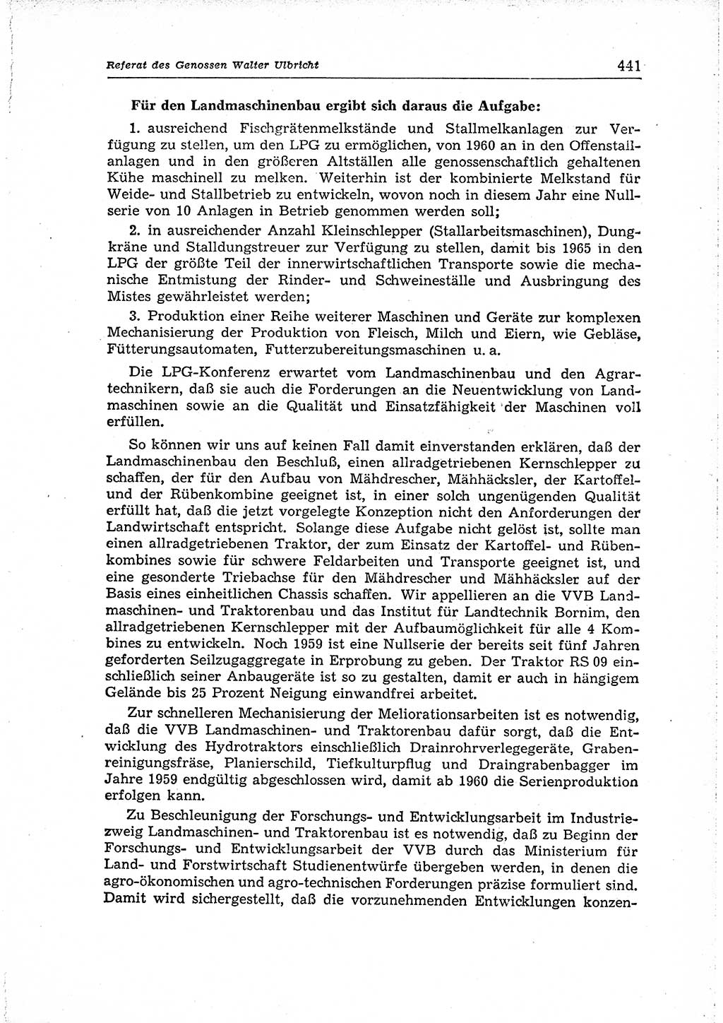 Neuer Weg (NW), Organ des Zentralkomitees (ZK) der SED (Sozialistische Einheitspartei Deutschlands) für Fragen des Parteiaufbaus und des Parteilebens, 14. Jahrgang [Deutsche Demokratische Republik (DDR)] 1959, Seite 441 (NW ZK SED DDR 1959, S. 441)