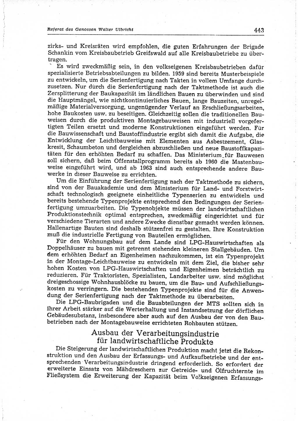 Neuer Weg (NW), Organ des Zentralkomitees (ZK) der SED (Sozialistische Einheitspartei Deutschlands) für Fragen des Parteiaufbaus und des Parteilebens, 14. Jahrgang [Deutsche Demokratische Republik (DDR)] 1959, Seite 443 (NW ZK SED DDR 1959, S. 443)