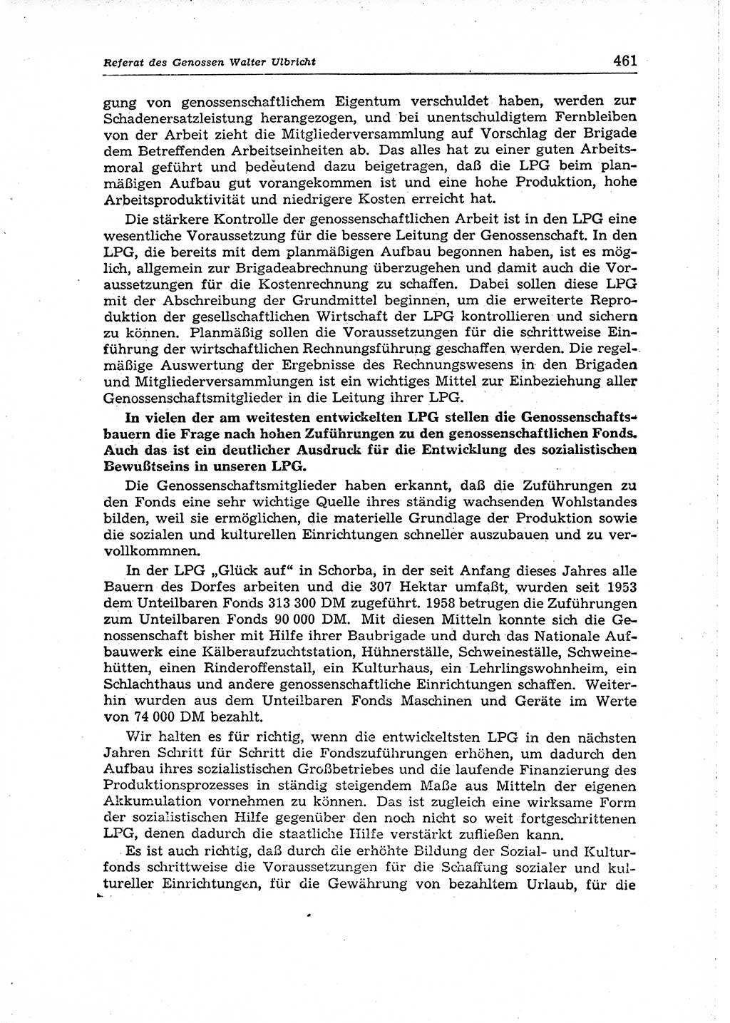 Neuer Weg (NW), Organ des Zentralkomitees (ZK) der SED (Sozialistische Einheitspartei Deutschlands) für Fragen des Parteiaufbaus und des Parteilebens, 14. Jahrgang [Deutsche Demokratische Republik (DDR)] 1959, Seite 461 (NW ZK SED DDR 1959, S. 461)