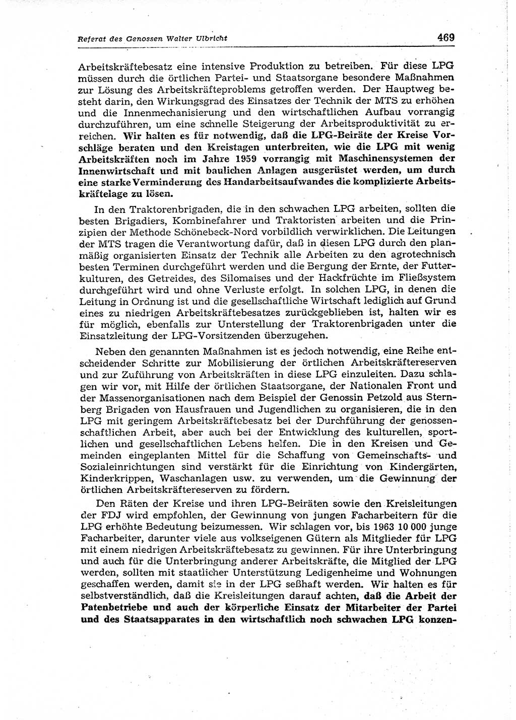 Neuer Weg (NW), Organ des Zentralkomitees (ZK) der SED (Sozialistische Einheitspartei Deutschlands) für Fragen des Parteiaufbaus und des Parteilebens, 14. Jahrgang [Deutsche Demokratische Republik (DDR)] 1959, Seite 469 (NW ZK SED DDR 1959, S. 469)