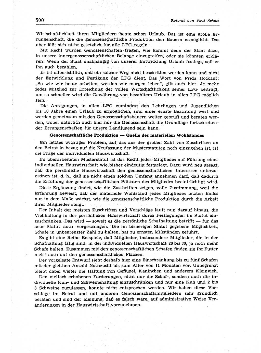 Neuer Weg (NW), Organ des Zentralkomitees (ZK) der SED (Sozialistische Einheitspartei Deutschlands) für Fragen des Parteiaufbaus und des Parteilebens, 14. Jahrgang [Deutsche Demokratische Republik (DDR)] 1959, Seite 500 (NW ZK SED DDR 1959, S. 500)