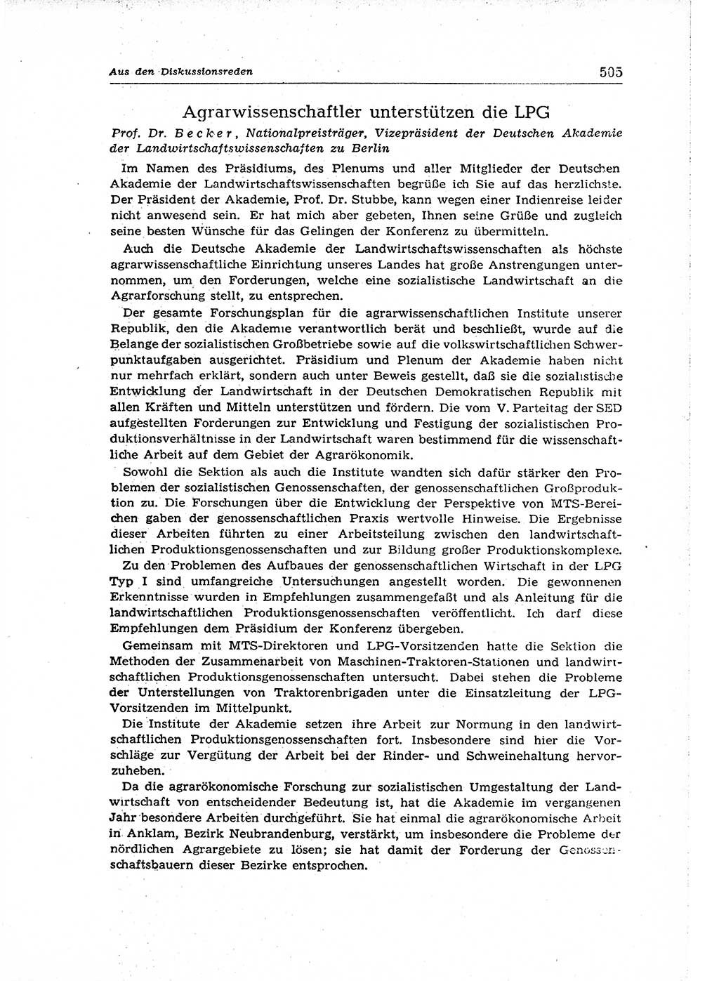 Neuer Weg (NW), Organ des Zentralkomitees (ZK) der SED (Sozialistische Einheitspartei Deutschlands) für Fragen des Parteiaufbaus und des Parteilebens, 14. Jahrgang [Deutsche Demokratische Republik (DDR)] 1959, Seite 505 (NW ZK SED DDR 1959, S. 505)