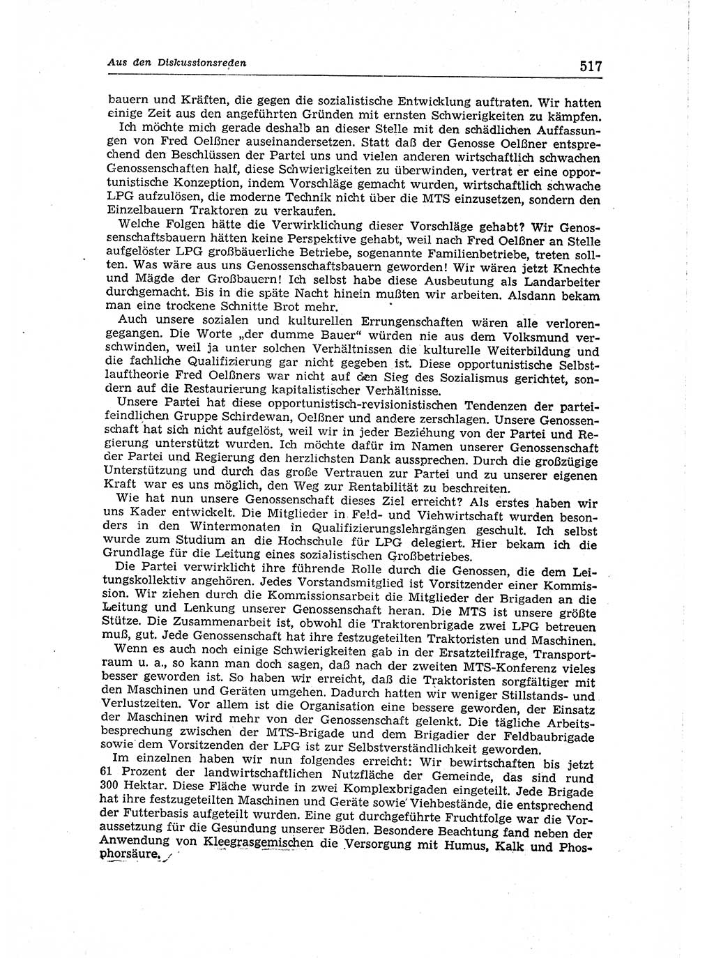 Neuer Weg (NW), Organ des Zentralkomitees (ZK) der SED (Sozialistische Einheitspartei Deutschlands) für Fragen des Parteiaufbaus und des Parteilebens, 14. Jahrgang [Deutsche Demokratische Republik (DDR)] 1959, Seite 517 (NW ZK SED DDR 1959, S. 517)