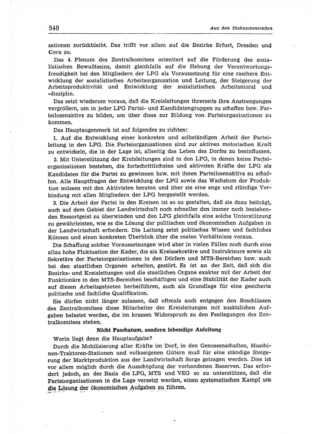 Neuer Weg (NW), Organ des Zentralkomitees (ZK) der SED (Sozialistische Einheitspartei Deutschlands) für Fragen des Parteiaufbaus und des Parteilebens, 14. Jahrgang [Deutsche Demokratische Republik (DDR)] 1959, Seite 540 (NW ZK SED DDR 1959, S. 540)