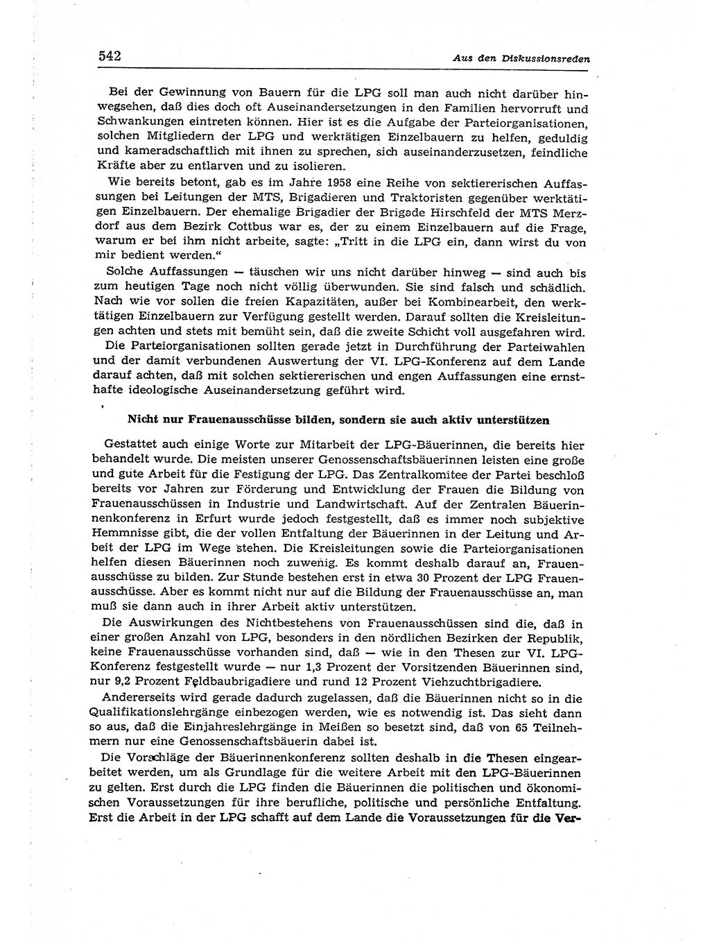 Neuer Weg (NW), Organ des Zentralkomitees (ZK) der SED (Sozialistische Einheitspartei Deutschlands) für Fragen des Parteiaufbaus und des Parteilebens, 14. Jahrgang [Deutsche Demokratische Republik (DDR)] 1959, Seite 542 (NW ZK SED DDR 1959, S. 542)