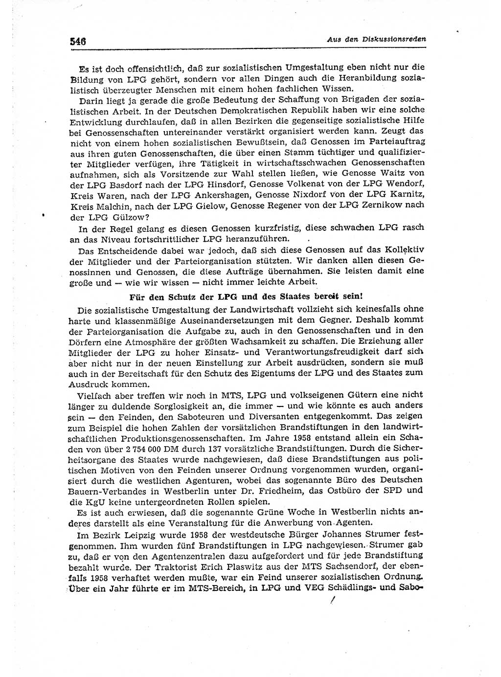 Neuer Weg (NW), Organ des Zentralkomitees (ZK) der SED (Sozialistische Einheitspartei Deutschlands) für Fragen des Parteiaufbaus und des Parteilebens, 14. Jahrgang [Deutsche Demokratische Republik (DDR)] 1959, Seite 546 (NW ZK SED DDR 1959, S. 546)