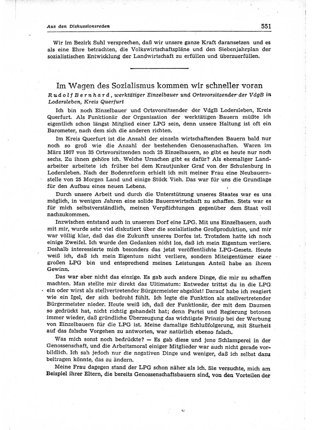 Neuer Weg (NW), Organ des Zentralkomitees (ZK) der SED (Sozialistische Einheitspartei Deutschlands) für Fragen des Parteiaufbaus und des Parteilebens, 14. Jahrgang [Deutsche Demokratische Republik (DDR)] 1959, Seite 551 (NW ZK SED DDR 1959, S. 551)