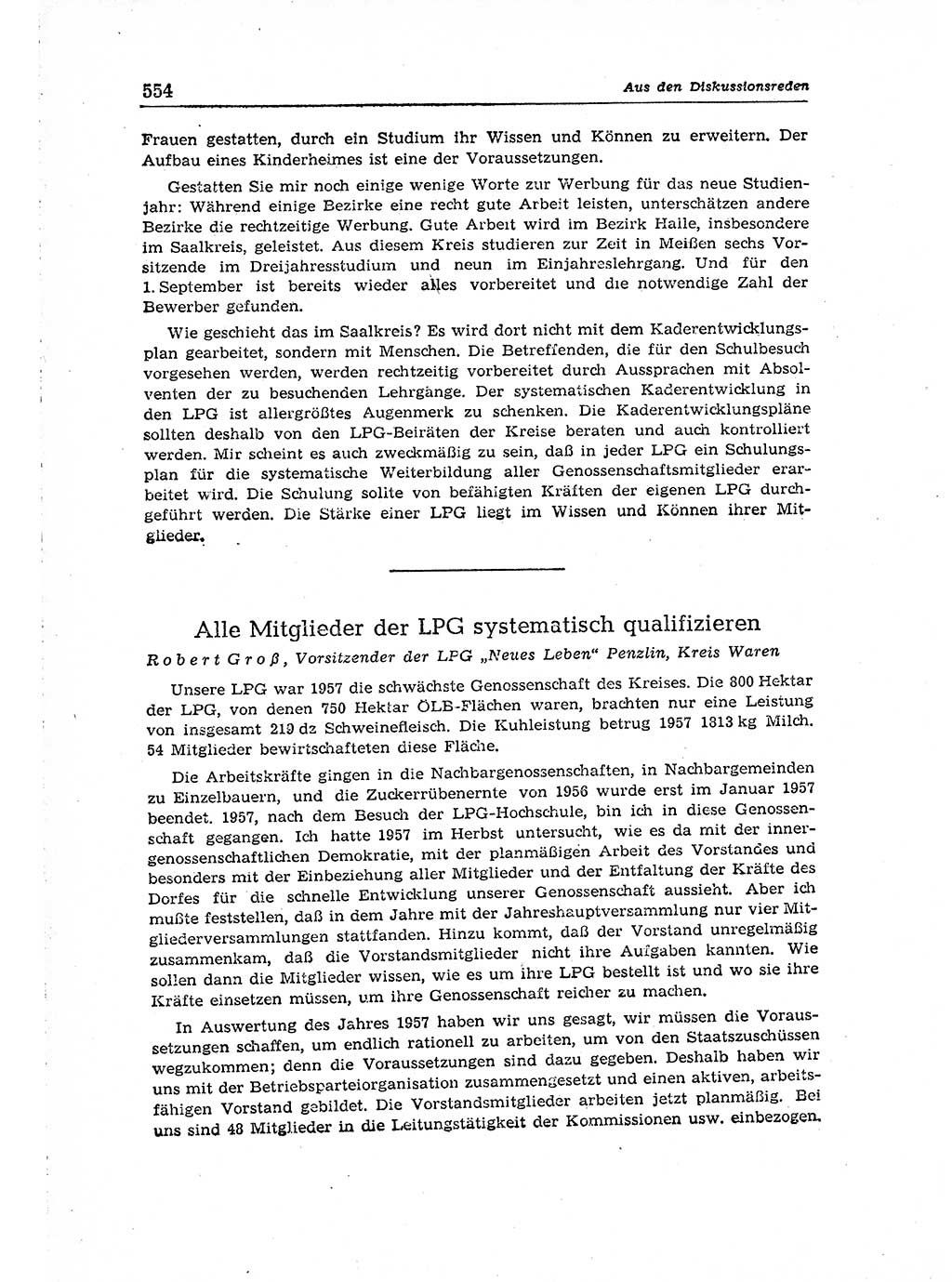 Neuer Weg (NW), Organ des Zentralkomitees (ZK) der SED (Sozialistische Einheitspartei Deutschlands) für Fragen des Parteiaufbaus und des Parteilebens, 14. Jahrgang [Deutsche Demokratische Republik (DDR)] 1959, Seite 554 (NW ZK SED DDR 1959, S. 554)