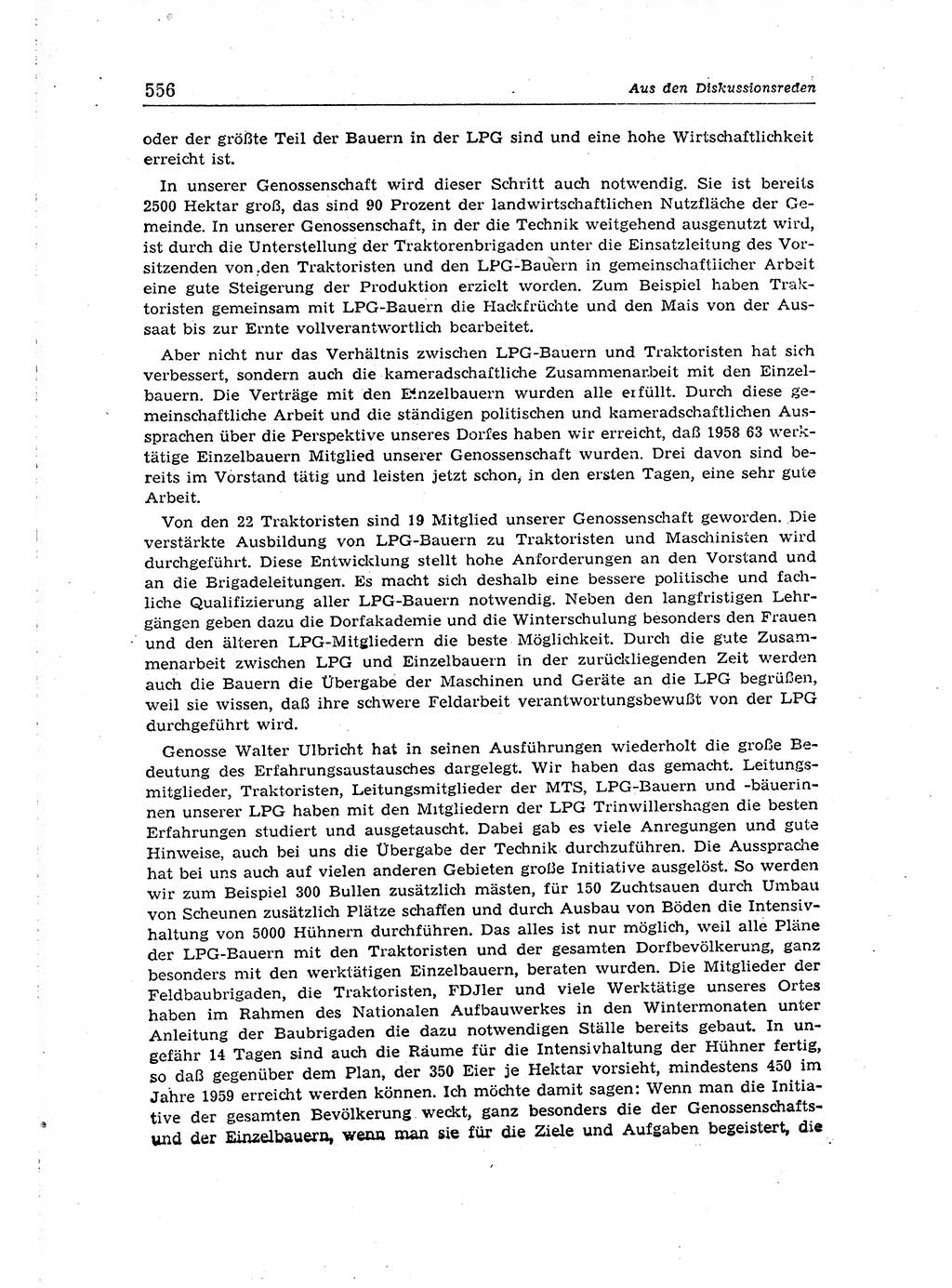 Neuer Weg (NW), Organ des Zentralkomitees (ZK) der SED (Sozialistische Einheitspartei Deutschlands) für Fragen des Parteiaufbaus und des Parteilebens, 14. Jahrgang [Deutsche Demokratische Republik (DDR)] 1959, Seite 556 (NW ZK SED DDR 1959, S. 556)